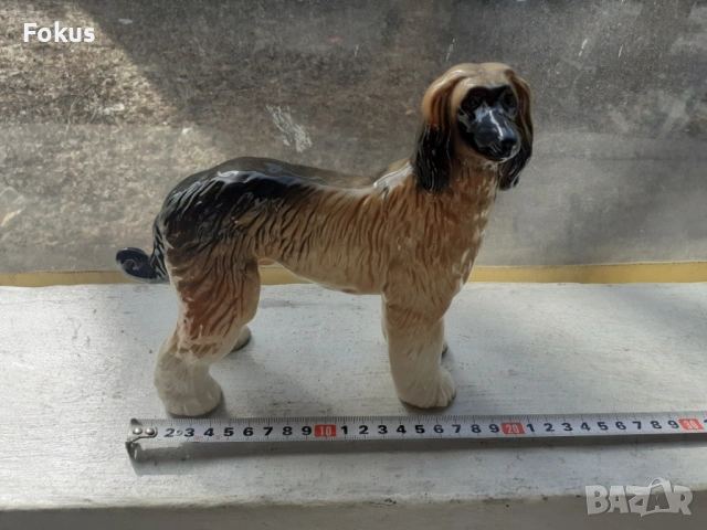 Порцеланова статуетка фигура куче хрътка маркировка порцелан, снимка 8 - Антикварни и старинни предмети - 53436236