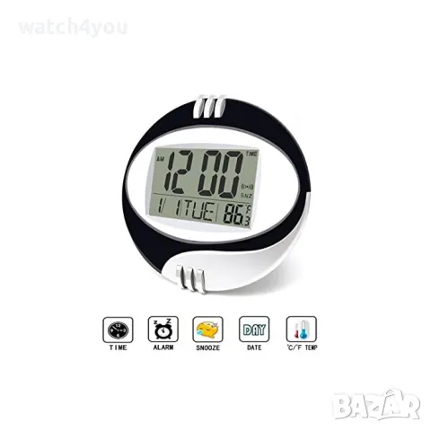 НОВ ДИГИТАЛЕН СТЕНЕН ЧАСОВНИК С ТЕМПЕРАТУРА.ЕЛЕКТРОННИ СТЕННИ ЧАСОВНИЦИ DIGITAL WALL CLOCK, снимка 4 - Стенни часовници - 42334955