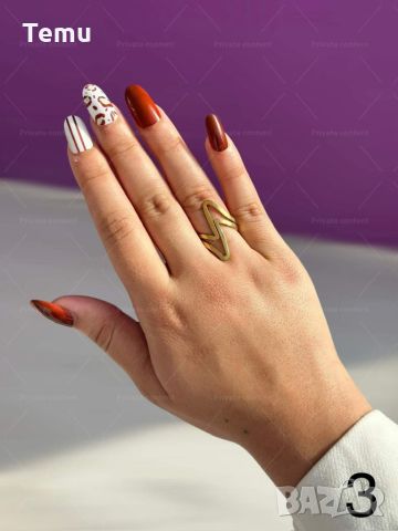 Красив дамски пръстен от неръждаема стомана с изящни извивки, снимка 1 - Пръстени - 46112902