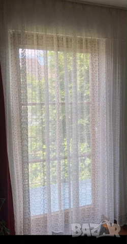 Дантелено перде* С перделък* Готово за окачване, снимка 2 - Пердета и завеси - 52596767