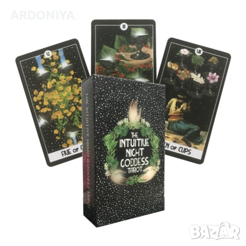The Intuitive Night Goddess Tarot - карти Таро, снимка 6 - Езотерика - 54161357