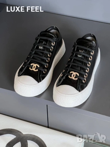 CHANEL 💎Дамски Кецове , снимка 2 - Кецове - 53772648