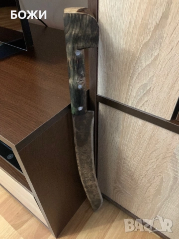 ⚔️ Масивен ръчно изработен нож 60 см – 65Г стомана, орех, снимка 2 - Ножове - 53438484