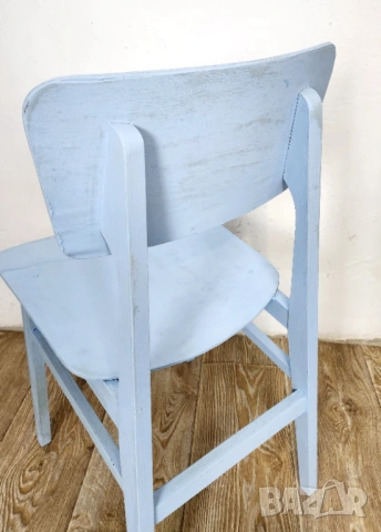 Дървен стол винтидж ретро, снимка 4 - Столове - 53659256