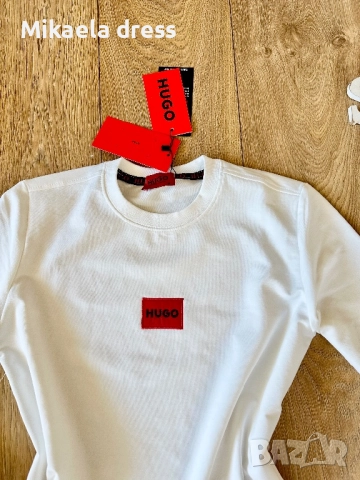 Hugo Boss!Страхотен суперсвеж ежедневен суичър.С М Л размер, снимка 4 - Суичъри - 51959202