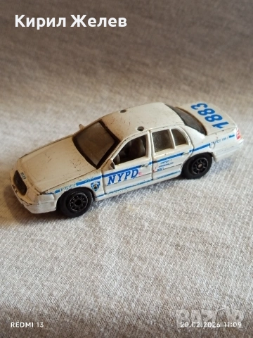 Метална количка POLICE FORD винтидж за КОЛЕКЦИЯ ДЕКОРАЦИЯ 36770, снимка 3 - Колекции - 53558513