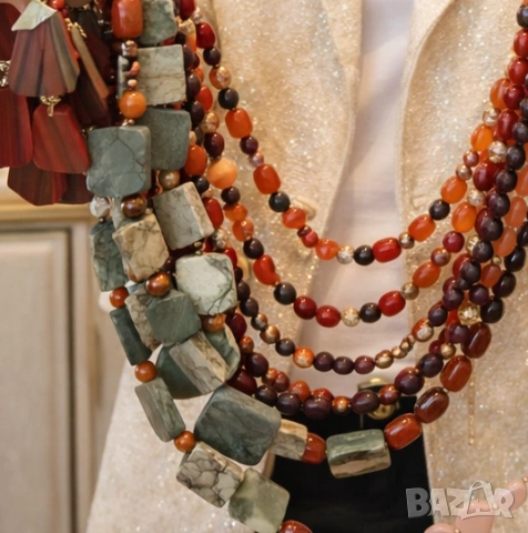 Само 14 Евро - 5 БРОЯ гердани и колиета от натурални камъни