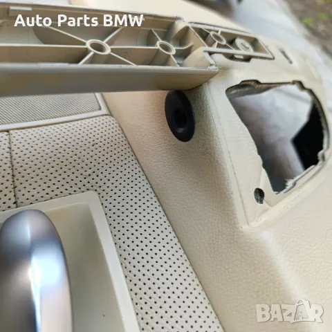 Кори врати BMW E60 E61 Бежави кожени кори с амбиентно осветление и Logic 7 отвори БМВ Е60 Е61, снимка 7 - Части - 50012864