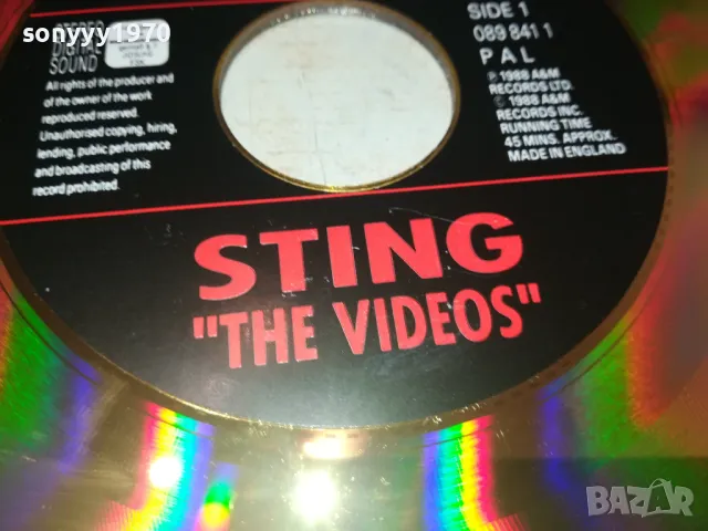 STING CD VIDEO-GOLD 30СМ ДИСК 0908241426, снимка 4 - DVD дискове - 46856822