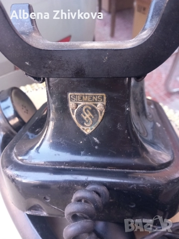 SIMENS аналогов бакелитен стар телефон, снимка 4 - Антикварни и старинни предмети - 52061081