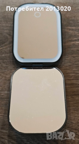 Мини плоско огледало с лед лампа