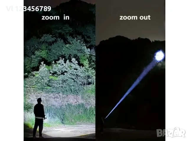 LED Фенери - LED тактически алуминиев фенер X-BAL G BL-621-TG -18 см, снимка 4 - Къмпинг осветление - 53434980