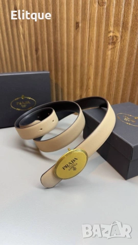 колани от естествена кожа в кутия prada, снимка 4 - Колани - 53445095