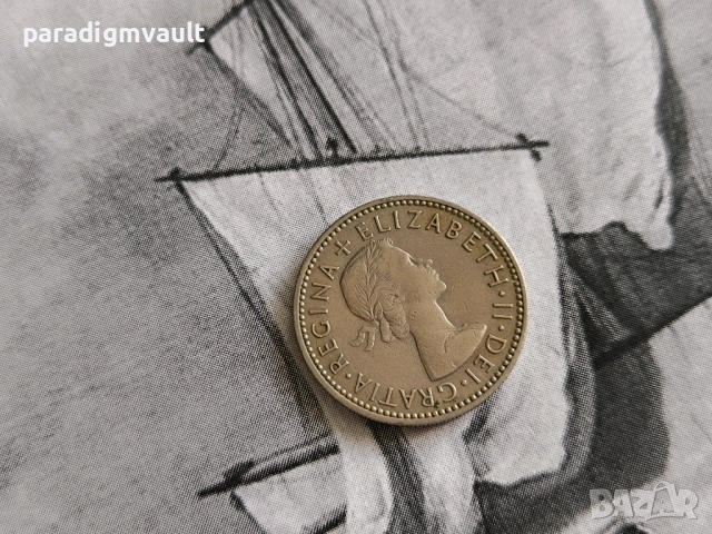 Монета - Великобритания - 1 шилинг | 1954г., снимка 2 - Нумизматика и бонистика - 54237826