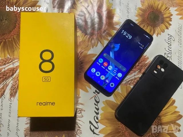 Realme 8 5G   128GB  6GB RAM  -  Пълен комплект, снимка 1 - Други - 49393040