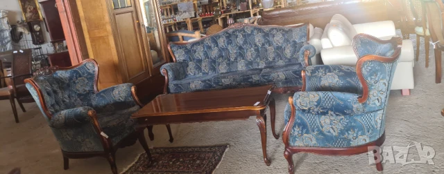 барокова холова гарнитура, снимка 7 - Дивани и мека мебел - 50699445