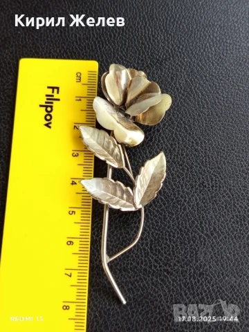 ВИНТИДЖ БРОШКА РЕТРО АРТ СТИЛЕН ДИЗАЙН 10921, снимка 5 - Други - 51395585