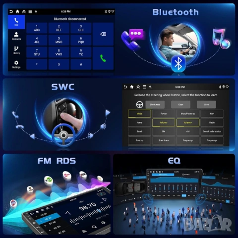 Мултимедия за Mitsubishi Outlander, Sport, RVR, ASX, Android, Навигация, Carplay, Waze, Андроид, снимка 6 - Аксесоари и консумативи - 53824052