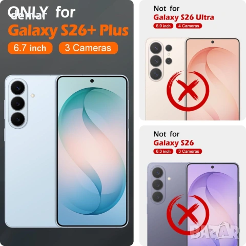 Калъф-портфейл от естествена кожа SHIELDON за Galaxy S26+ Plus, магнитен, RFID блокиране, снимка 2 - Калъфи, кейсове - 53945140