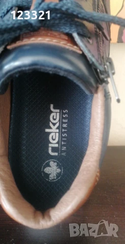  Мъжки сникърси Rieker -43 номер, снимка 3 - Маратонки - 50535572