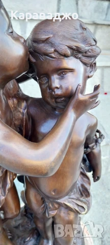 Масивна Бронзова Композиция, снимка 2 - Статуетки - 50751384