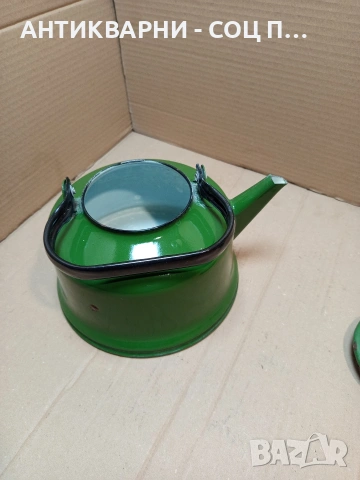 Соц Стар Емайлиран Чайник. НОМЕР 1702., снимка 5 - Антикварни и старинни предмети - 53818768