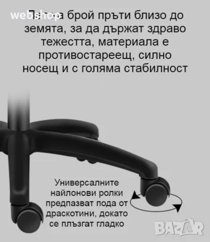 Масажен въртящ се офис стол с подложка за краката OFFICE MASSAGE CHAIR, снимка 16 - Столове - 50342678