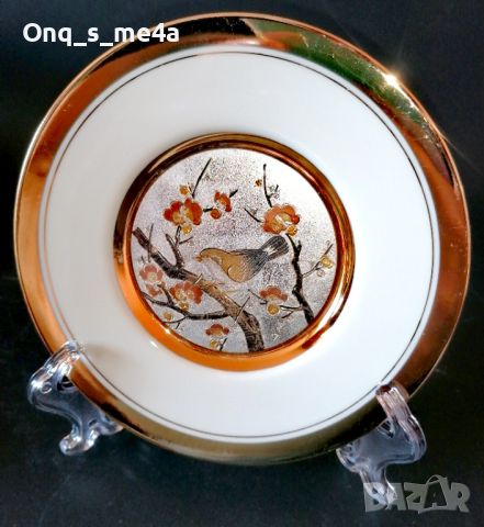 Chokin 24k декоративна чиния, снимка 1 - Декорация за дома - 45146998