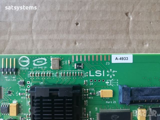  LSI Logic SAS3442E-HP 3.0Gb/s PCI-Express x8 SAS RAID Controller Card, снимка 7 - Други - 46460372