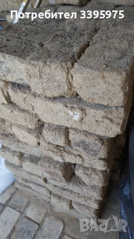 Стари кирпичи от къша от глина и слама (100 бр), снимка 4 - Строителни материали - 51359556