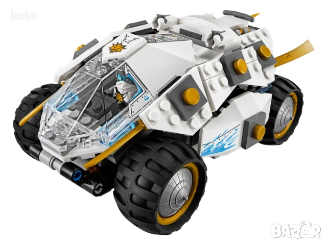 Lego Titanium Ninja Tumbler- Ninjago Rock Roader Building, снимка 4 - Конструктори - 40208329