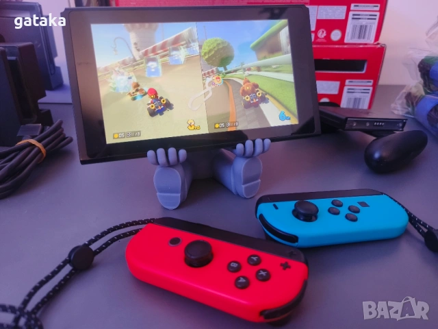 Nintendo Switch с поставен чип, 128GB и 16 игри , снимка 5 - Nintendo конзоли - 53666846