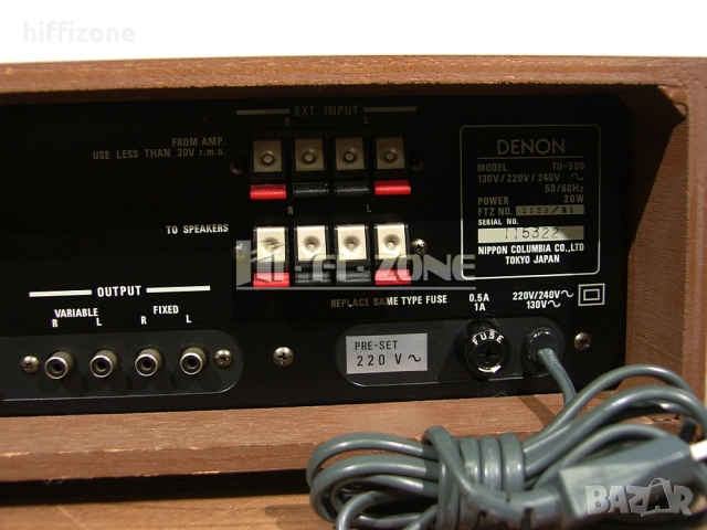 ТУНЕР   Denon tu-500 , снимка 8 - Ресийвъри, усилватели, смесителни пултове - 52987541