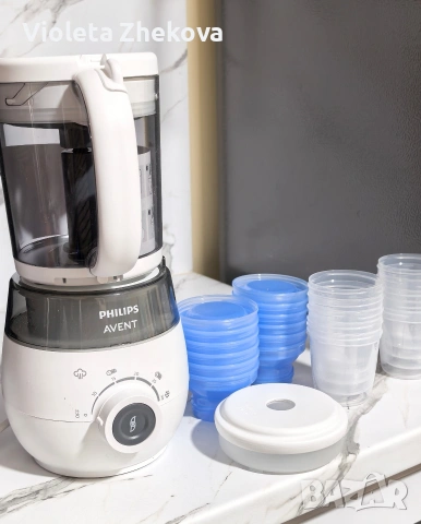 Philips avent 4 in 1 уред за приготвяне на бебешка храна , снимка 2 - Прибори, съдове, шишета и биберони - 54236840