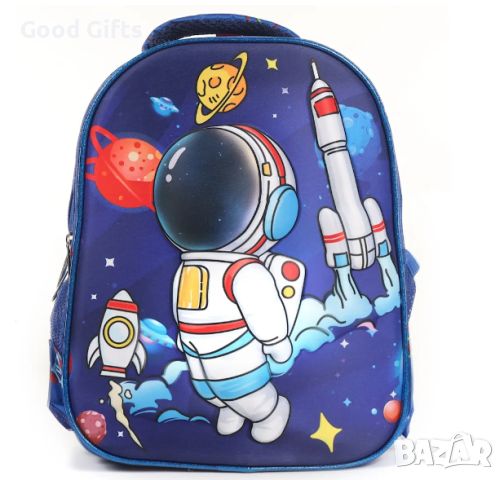 3D Детска раница с Космонавт, Светеща, снимка 1 - Раници - 46361780