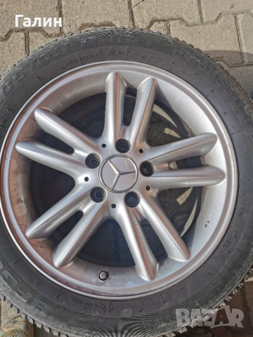 Mercedes джанти с зимни гуми Bf Goodrich 205/55/16, снимка 9 - Гуми и джанти - 53623670