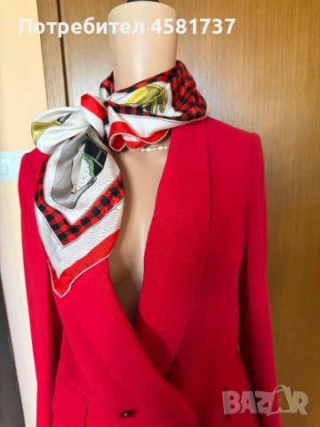 Копринен шал с десен ретро коли, снимка 15 - Шалове - 51758547