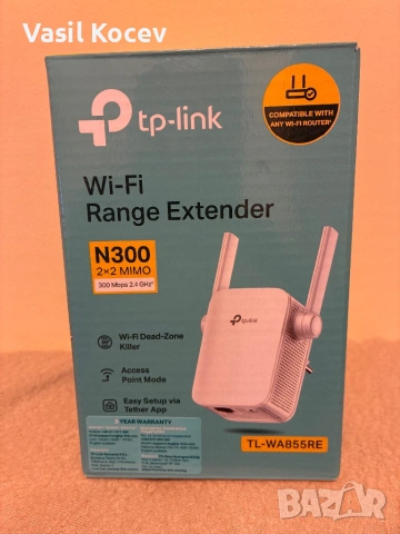 Tp-Link  TL-WA855-RE, снимка 4 - Рутери - 53966780