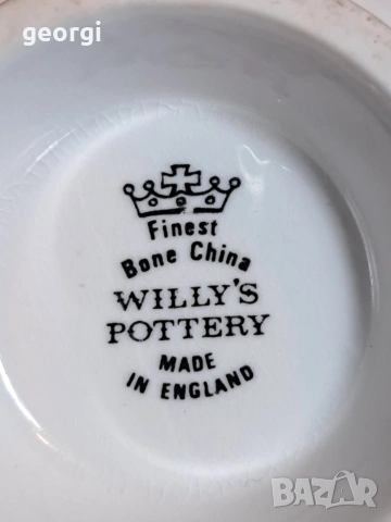 английски порцеланов двоен сет за кафе Willy's Pottery 34/3, снимка 7 - Сервизи - 53932941