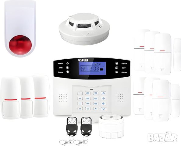 Безжична GSM аларма със сирена за дома Kit-6 - Lifebox!