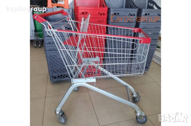 Метална количка за пазаруване 100литра с детска седалка, снимка 6 - Оборудване за магазин - 44969450