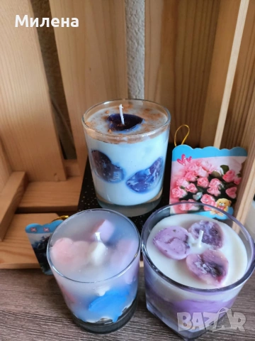 Ръчно изработени свещи, снимка 5 - Декорация за дома - 53177154