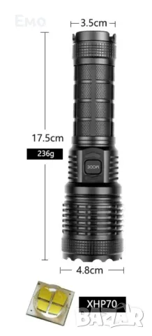 Фенерче с лампа  XHP70, С изход USB - Ярка светлина - FL70, снимка 2 - Къмпинг осветление - 47934664