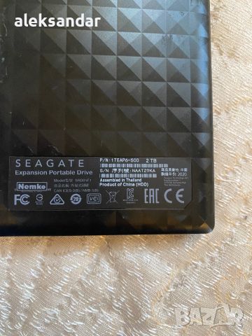 Външен твърд диск .Seagate 2TB на 57дни , снимка 1 - Твърди дискове - 45918541