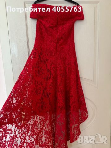 Червена рокля, снимка 5 - Рокли - 45979933