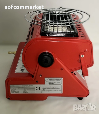  НОВ Газов отоплител Yinleader 808B – 1.3kW | ГАРАНЦИЯ | За къмпинг и риболов, снимка 6 - Газови котлони - 54223890