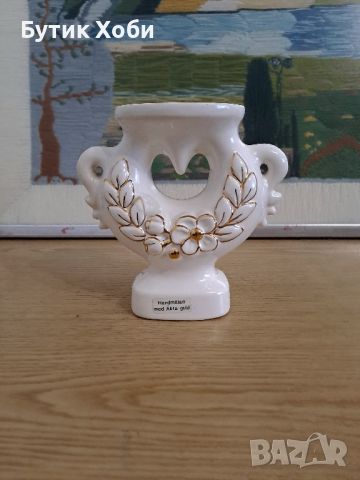 Винтидж керамичен свещник Rosa Ljung , снимка 1 - Антикварни и старинни предмети - 46190164