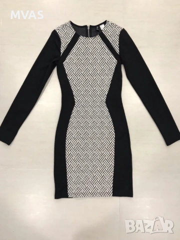 Нова дамска рокля с дълъг ръкав H&M S-M размер, снимка 2 - Рокли - 53137353