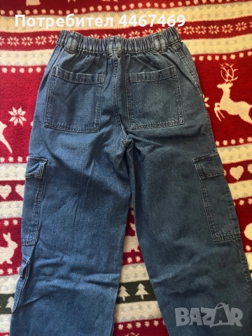 Дънки Zara, H&M 9-10 за момиче, снимка 3 - Детски панталони и дънки - 51470267