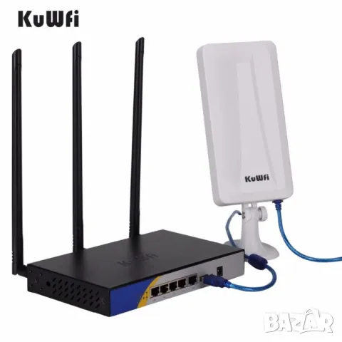 WiFi рутер и външна антена за прихващане и излъчване на WiFi сигнал WFR190, снимка 2 - Рутери - 48182644